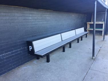 prostyle bench, mlb style dugout